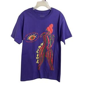 Champion Purple T-Shirt A Tribe Called Quest Electric Relaxation Unisex Small